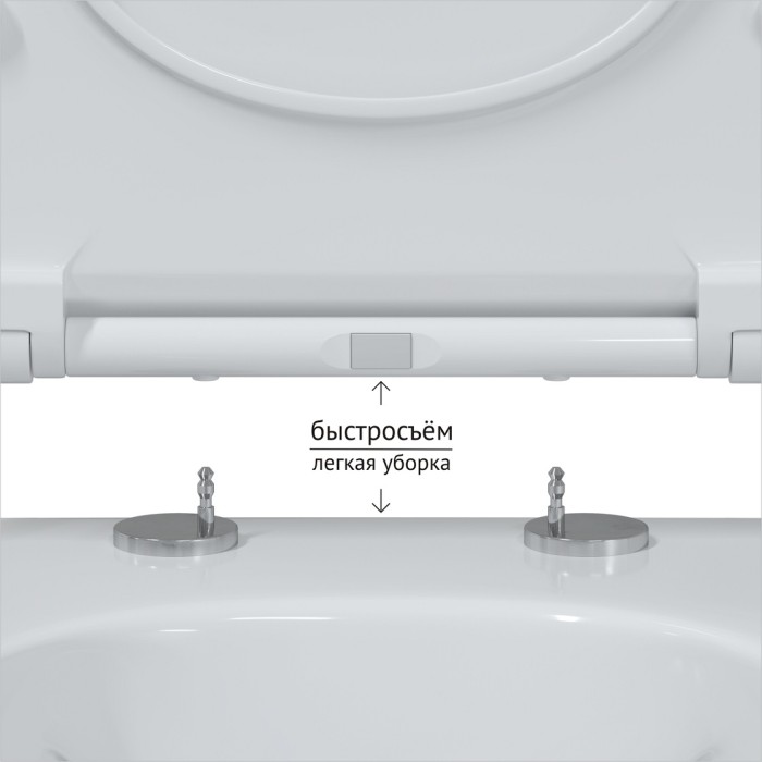 Комплект унитаза OKUS с инсталляцией NOVUM525, кнопка F1 белая, сиденье Toma Slim SO, Berges арт. 043282