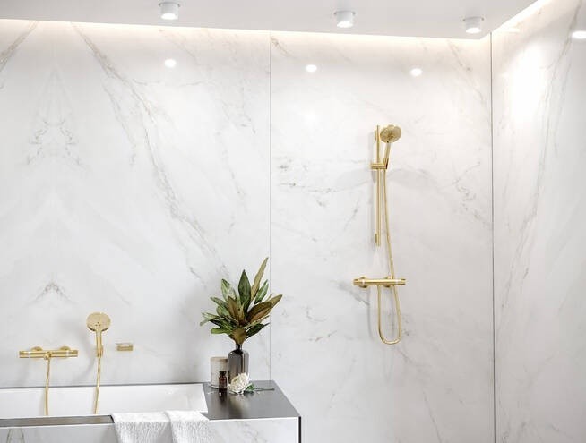 Душевая штанга S Puro 65см со шлангом Unica Hansgrohe, бронза арт. 28632140