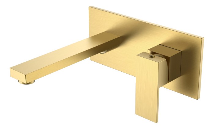 Смеситель для раковины, Matt Gold, Qubic Boheme 475-MG