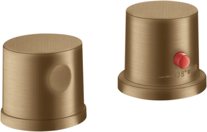 Термостат на край ванны Uno Axor, шлифованная бронза арт. 38480140