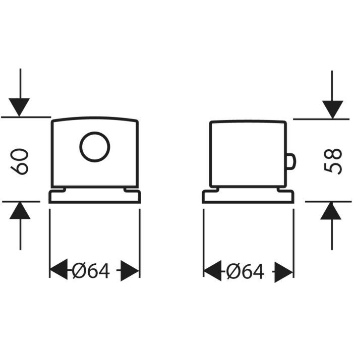 Термостат на край ванны Uno Axor, шлифованная бронза арт. 38480140