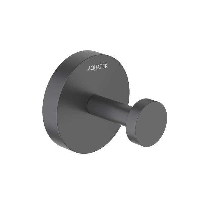 Крючок для полотенец, Aquatek Бетта, черный арт. AQ4601MB