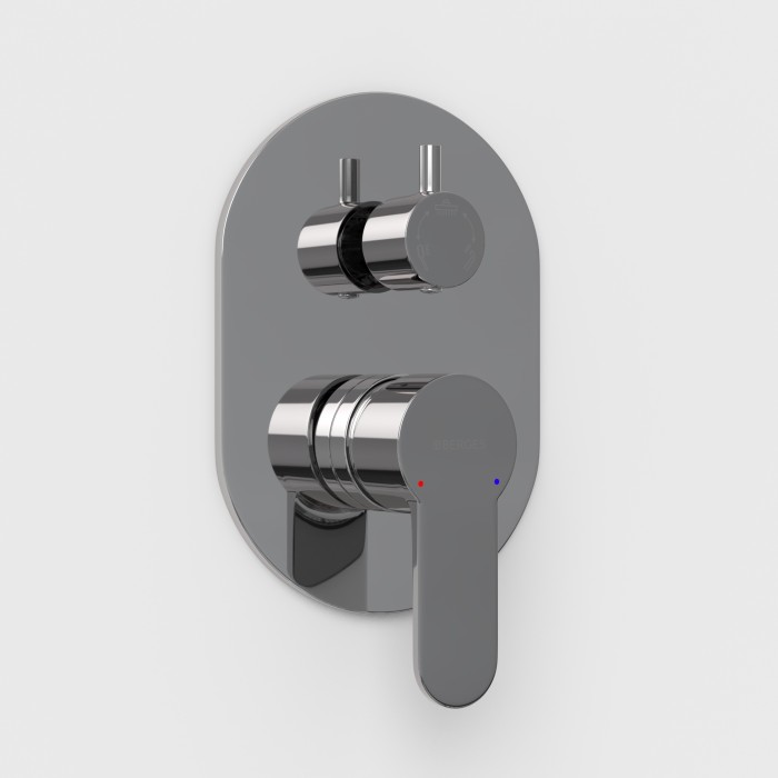 Душевой комплект, поворотный излив, хром, Berges Nardis арт. 071013