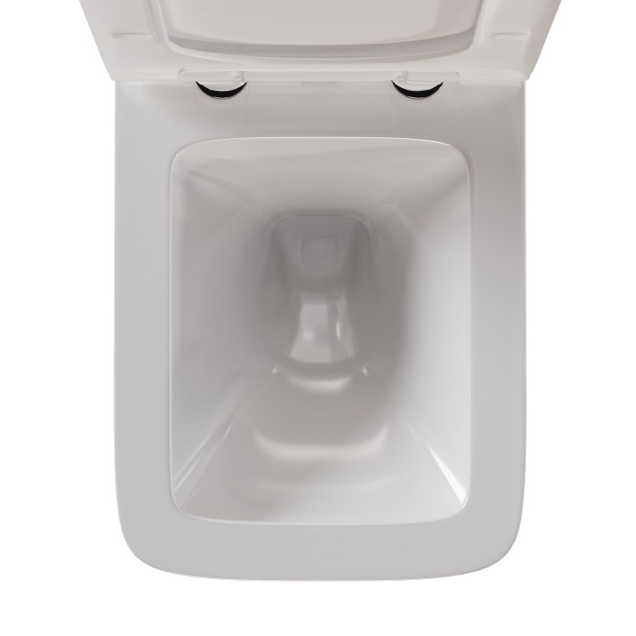 Комплект инсталляции -  кнопка O2 матовый хром, унитаз SIGMA Rimless 52 см, сиденье дюропласт микролифт, быстросъём, Berges Novum арт. 043402