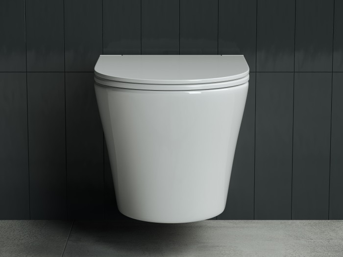 Подвесной унитаз с сиденьем Ceramicanova Forma, белый арт. CN3011