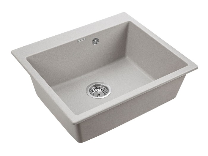 Мойка для кухни гранит 600х520 Paulmark KANTE 60, серый - PM106052-GR