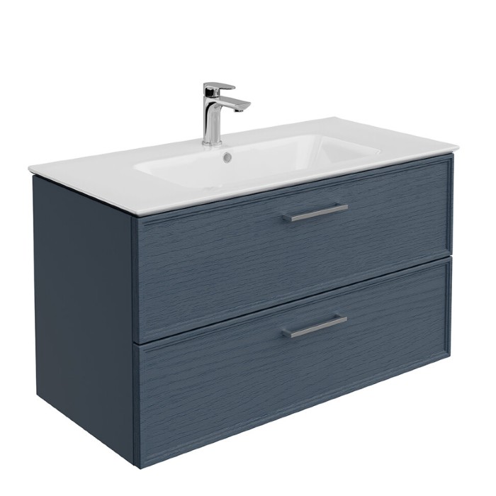 Тумба подвесная 95 см, 2 ящика, Piano classic Kerama Marazzi, синий - PIA.CL.95\BLU.M