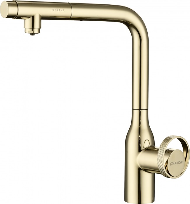 Смеситель для кухни  Paulmark URBAN STARKE, золото - Ur213104-G