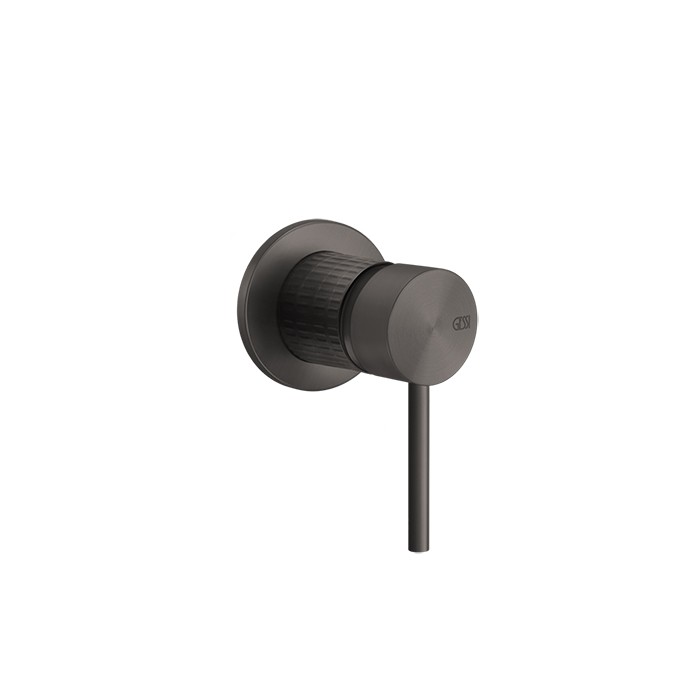 Встраиваемый смеситель, на 1/2", на 1 источник, Gessi 316, brushed black metal pvd арт. 54219#707