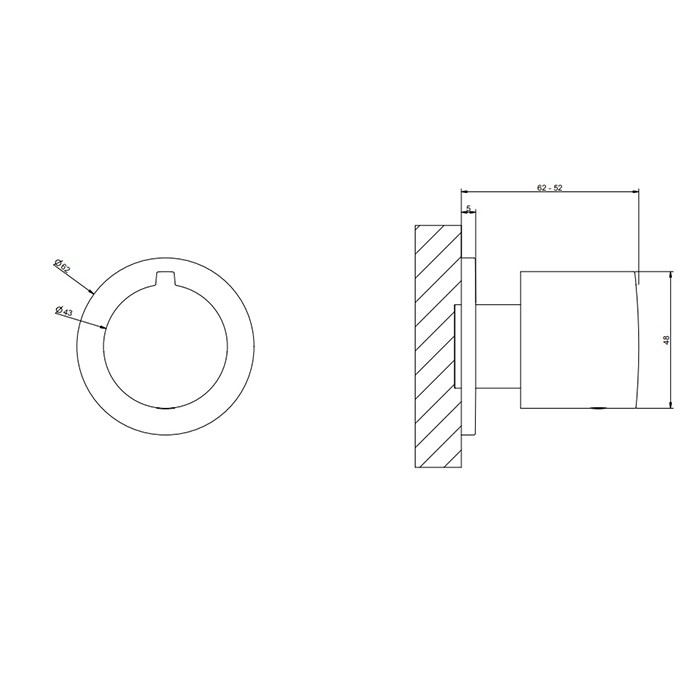 Встраиваемая часть для смесителя на 3 выхода, Gessi Emporio Via tortona, хром арт. 38373#031