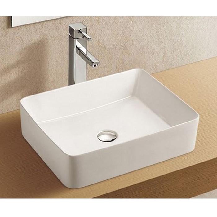 Раковина накладная 480х370х130 белая, Azario - AZ-2074 SP