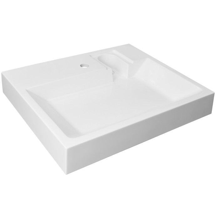 Раковина подвесная Element 595х490х75 литьевой мрамор, белая, Azario ELEMENT - CS00082280