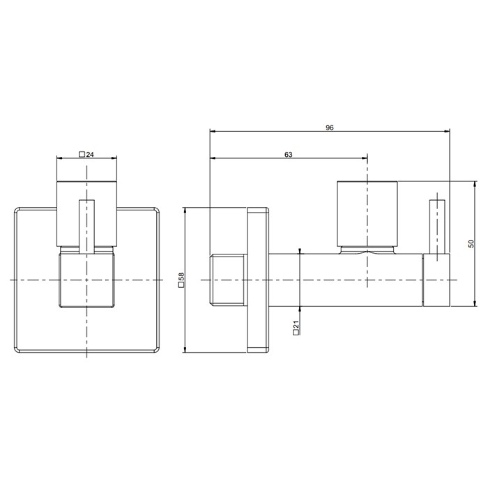 Кран-фильтр квадратный с подводом воды, цвет Black XL, Gessi, 01412#299 цвет: черный