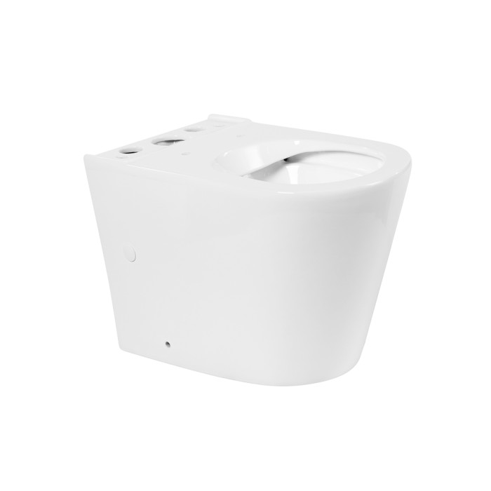 Чаша унитаза безободкового, P-trap BelBagno, глянцевый белый, Flay-r арт. BB2149CPR