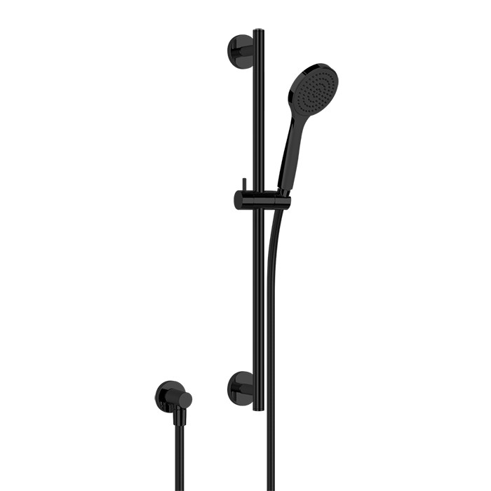 Душевой гарнитур, с ручным душем, шланг 1,5м и вывод воды, Gessi Emporio shower, black xl арт. 47306#299