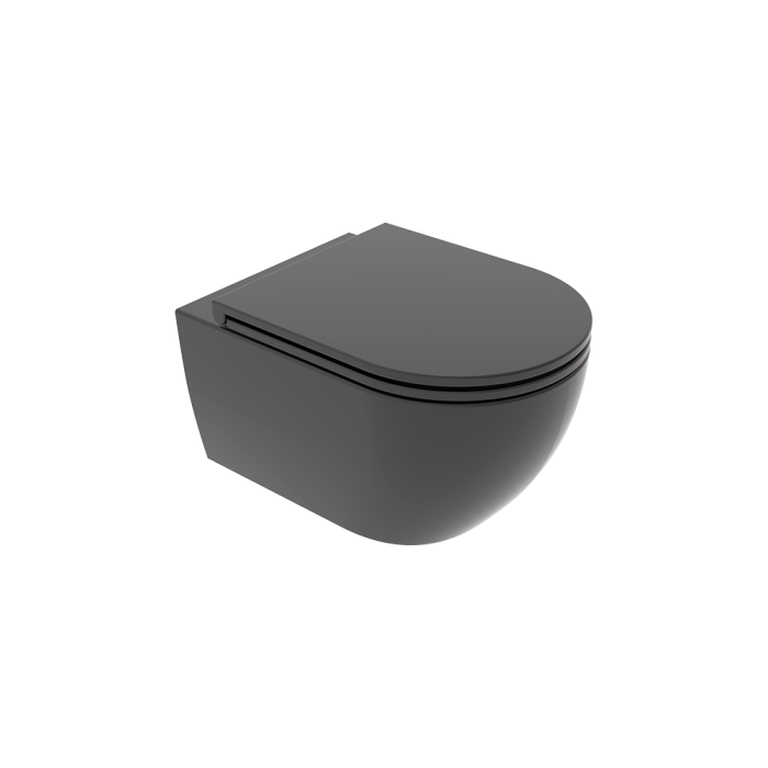 Чаша подвесного унитаза черный матовый, GSG Ceramic Design Like, LKWCSO003