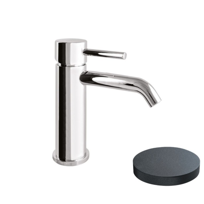 Смеситель для раковины с высоким изливом, донный клапан, Giulini Futuro, графит арт. 6545AGF