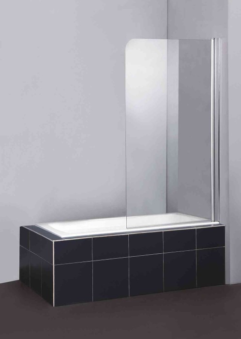 Душевая шторка на ванну 80x140 BelBagno, глянцевый хром, Sela арт. SELA-V-1-80/140-C-Cr