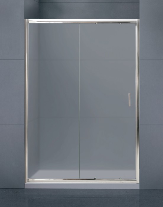 Душевая дверь в нишу 145x185 BelBagno, глянцевый хром, Uno арт. UNO-BF-1-145-M-Cr