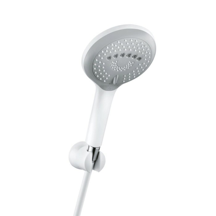 Душевой гарнитур для ванны 3s, freshline Kludi, белый, хром - 6795091-00