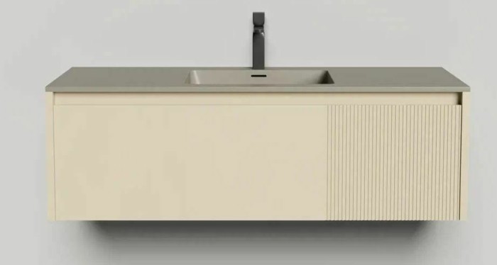 Подвесная тумба domino 1200, эмаль, под встраиваемую раковину, Salini арт. 27D112IN