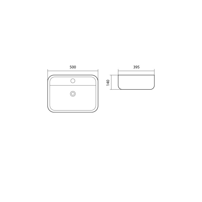 Раковина накладная 50x39,5 Aquatek Вега арт. AQ5506-00