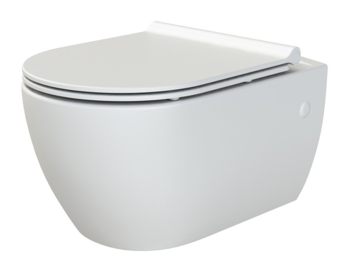 Подвесной унитаз white glossy без сиденья, Boheme Bianca - 963-W