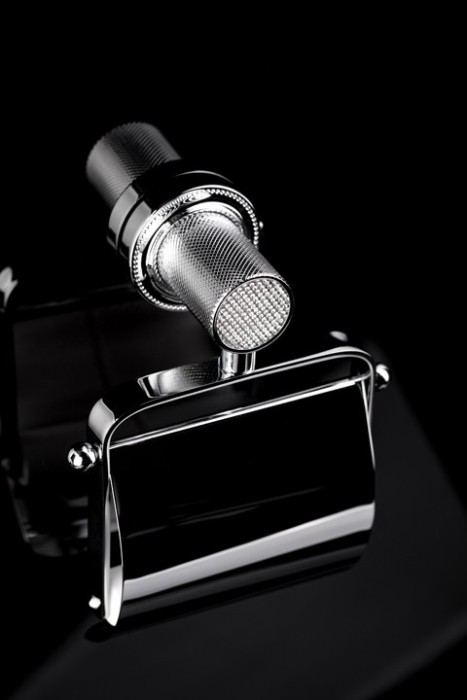 Держатель для туалетной бумаги с крышкой black chrome, Boheme Royal cristal - 10921-CR-B