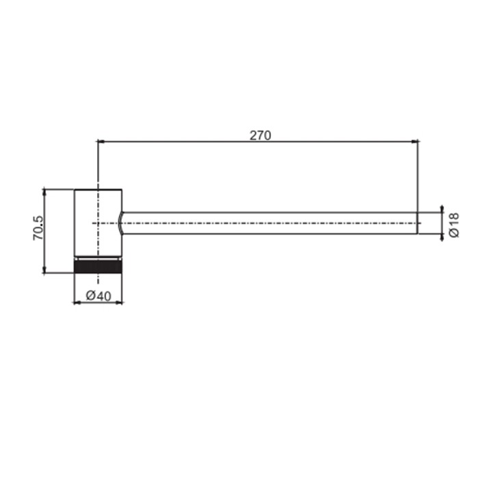 Fima Carlo Frattini Полотенцедержатель, подвесной, Spillo Steel, F6703INOX цвет: сталь