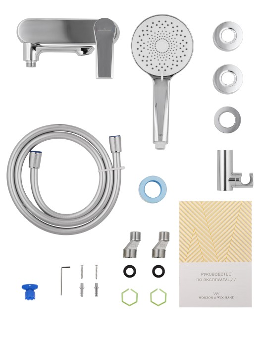 Смеситель для ванны с душем, Wonzon & Woghand Brilliant, WW-88037079-CR цвет: хром