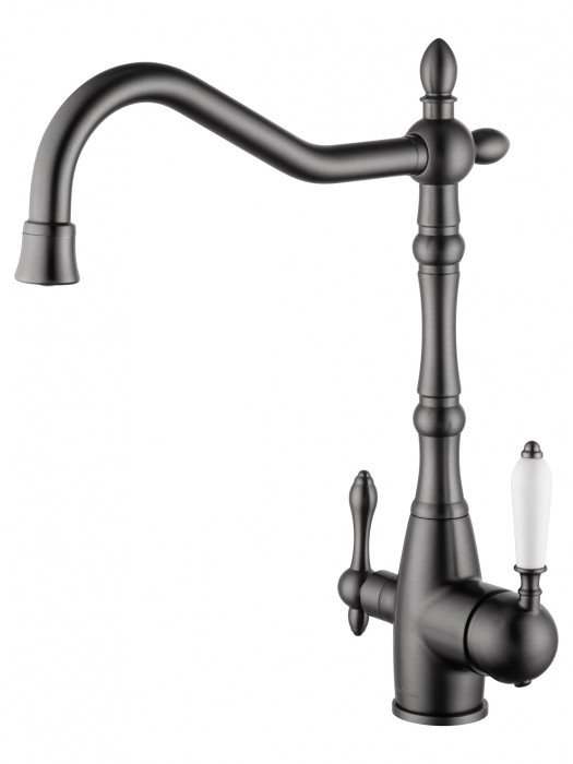 Смеситель для кухни c подключением фильтра, Wonzon &amp; Woghand, WW-88458006-BGM цвет: графит