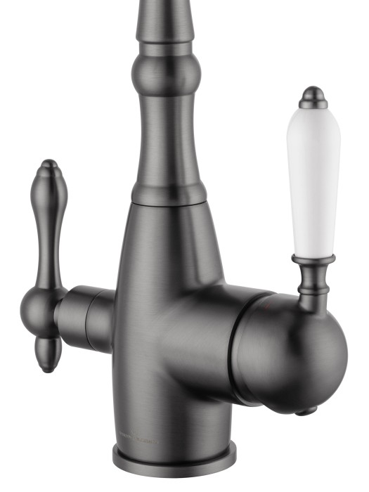 Смеситель для кухни c подключением фильтра, Wonzon & Woghand, WW-88458006-BGM цвет: графит