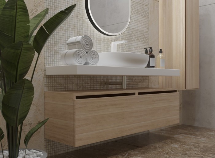 Ящик под столешницу 140см light oak vallessi uno-s, Boheme Flat - 897-140-L