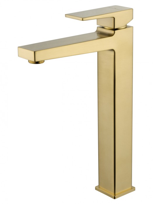 Смеситель для раковины высокий, Wonzon &amp; Woghand Cube 2.0, WW-88019068-BG цвет: золото