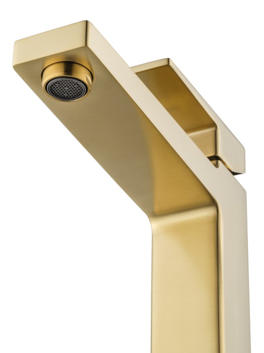 Смеситель для раковины высокий, Wonzon & Woghand Cube 2.0, WW-88019068-BG цвет: золото