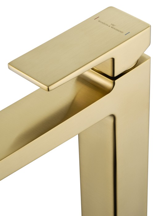 Смеситель для раковины высокий, Wonzon & Woghand Cube 2.0, WW-88019068-BG цвет: золото
