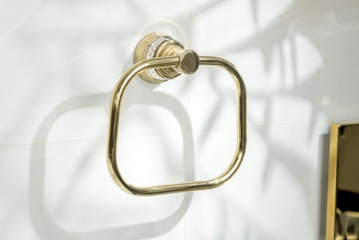 Полотенцедержатель кольцо gold, Boheme Aura_acc - 10245-G