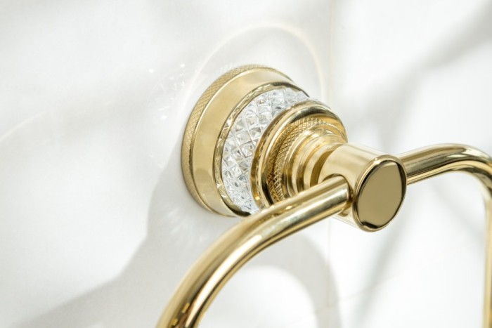 Полотенцедержатель кольцо gold, Boheme Aura_acc - 10245-G