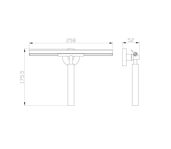 Водосгон для стёкол, Wonzon & Woghand Polo, WW-8123 цвет: хром