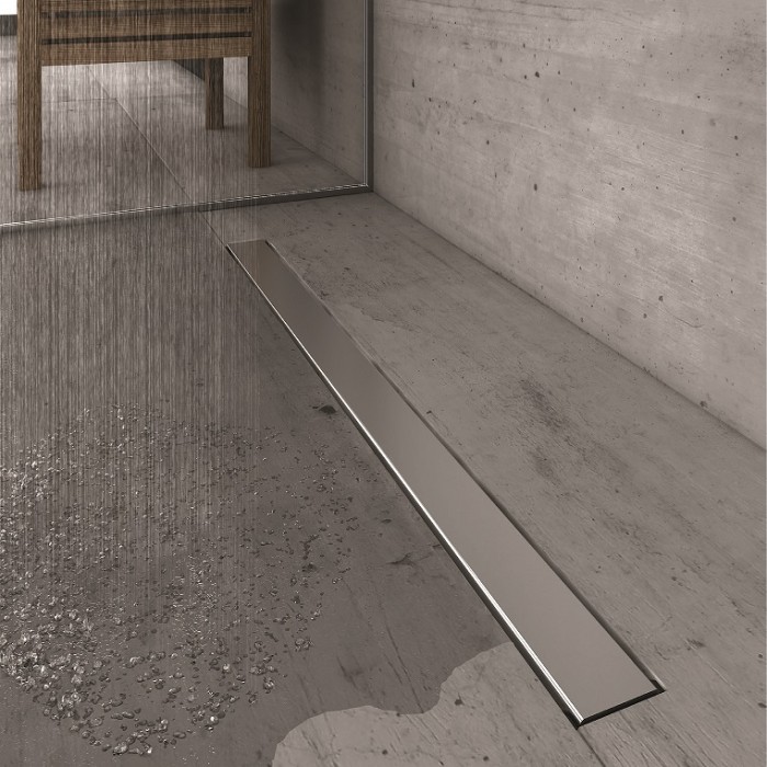 Душевой лоток BERGES C1 Norma 800, матовый хром, S-сифон D50 H60, арт.090139