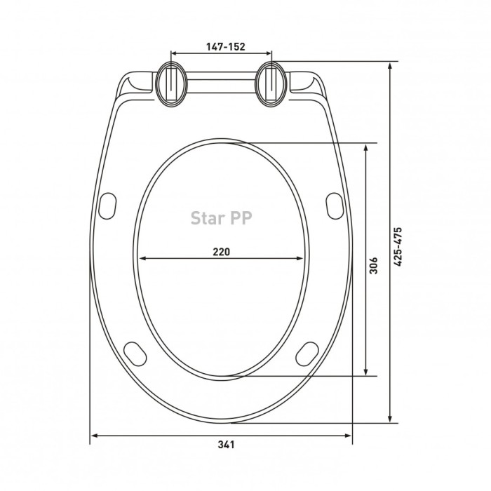 Сиденье для унитаза Berges Star PP   арт. 026304