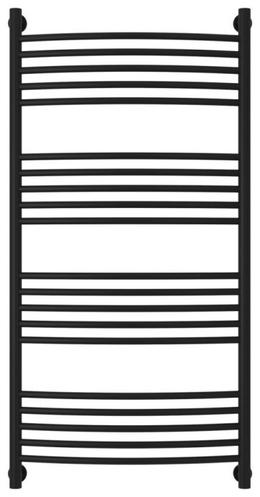 Сунержа Водяной полотенцесушитель 1200x600, Богема+ выгнутая, 31-0221-1260 цвет: матовый чёрный