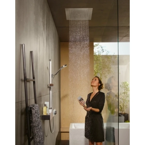 Верхний душ с потолочным креплением скрытого монтажа Raindance E Hansgrohe, хром арт. 26253000