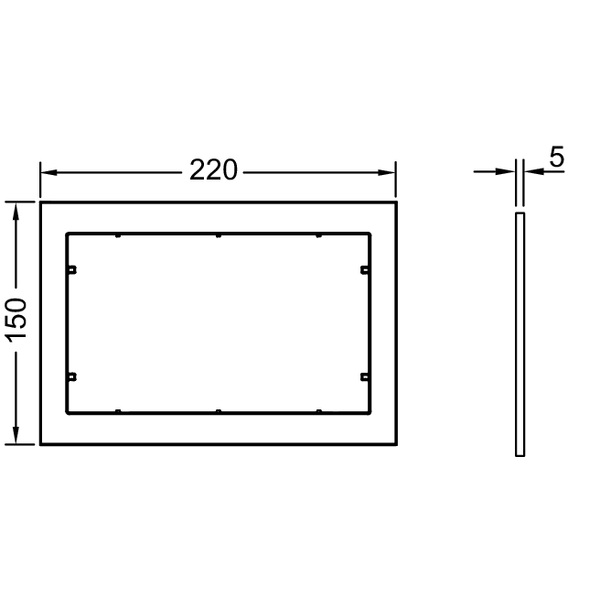 Дистанционная рамка, белая, now TECE арт. 9240410