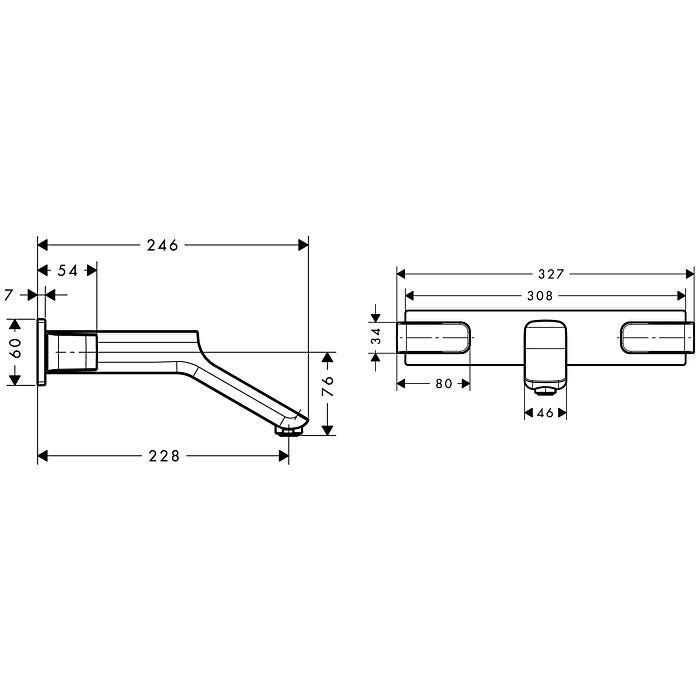 Смеситель для раковины Urquiola Axor, шлифованный никель арт. 11043820