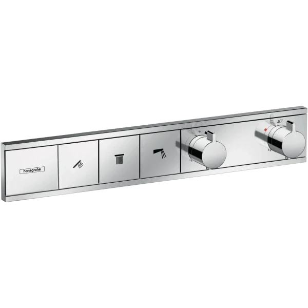 Термостат для душа скрытого монтажа на 3 потребителя, Hansgrohe RainSelect, хром арт. 15381000