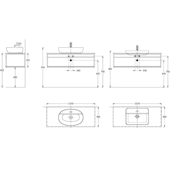 Металлическая структура подвесная 120см, Plaza next Kerama Marazzi, черный - PL.N.120.02\BLK.M