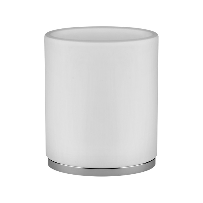 Стакан для зубных щеток настольный, Gessi Ovale, белый/хром арт. 25333#031