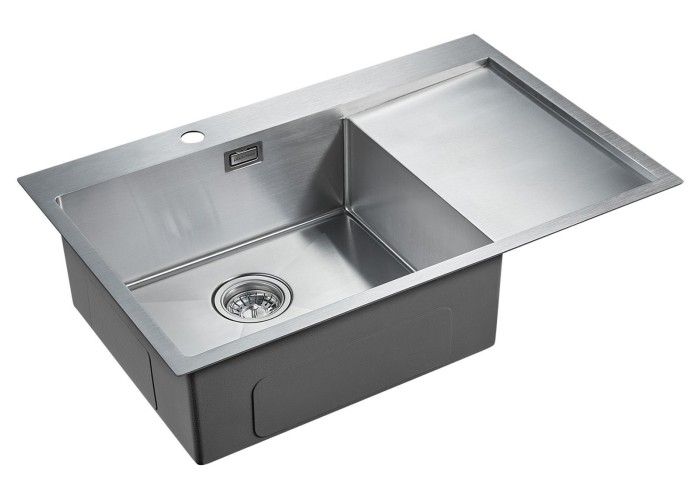 Мойка для кухни нержавеющая 780х510мм Paulmark ELDE, брашированная нерж. сталь, левая - PM807851-BSL