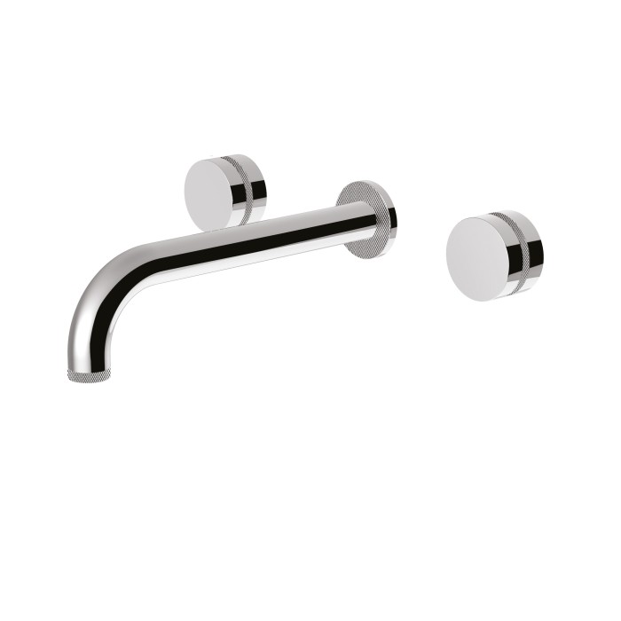 Встраиваемый смеситель на раковину, двухрычажный, излив 20 см, Giulini My ring deluxe, хром арт. MR0123DL